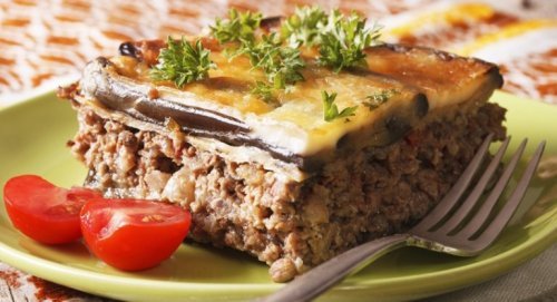 Mussacá grega com carne