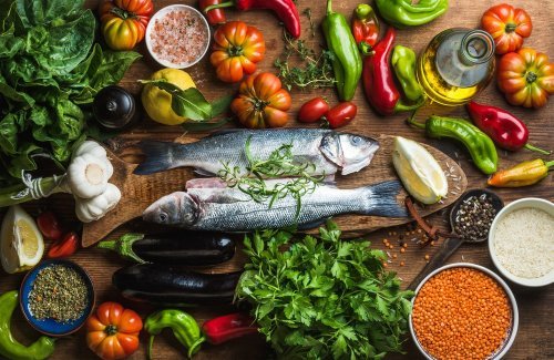 Alimentos da dieta mediterrânea
