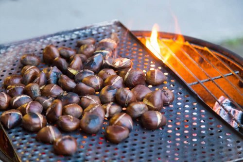 Castanhas assadas ou torradas