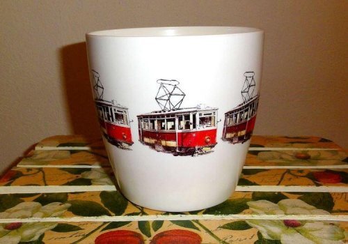 Decoração de vaso de plantas artesanal