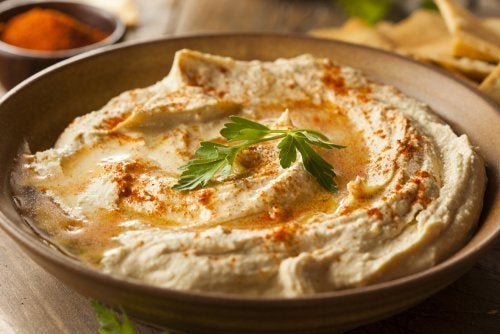 Hummus gratinado