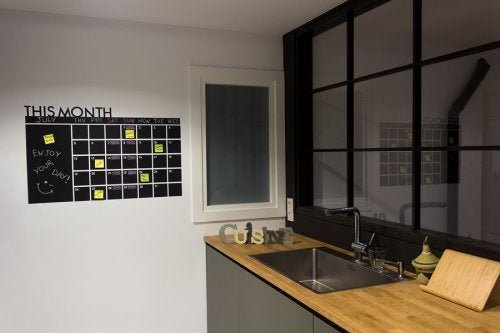 Painel organizador na cozinha