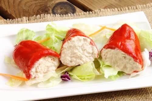 Pimentões recheados