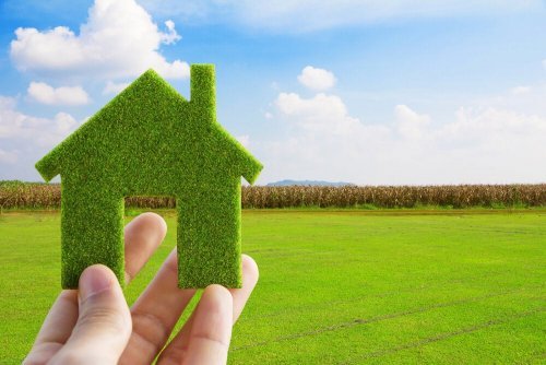 Ecocasa com jardim