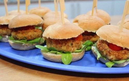 Hambúrguer de grão de bico