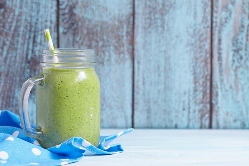Shake proteico verde