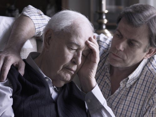 Homem com Alzheimer