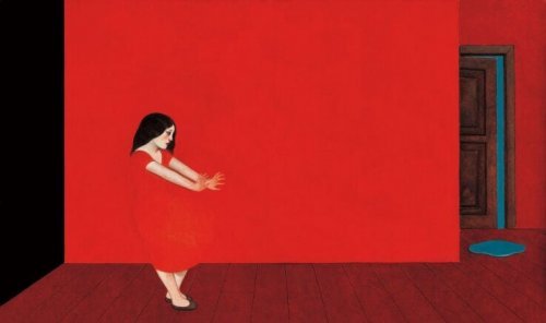 Pintura de cor vermelha
