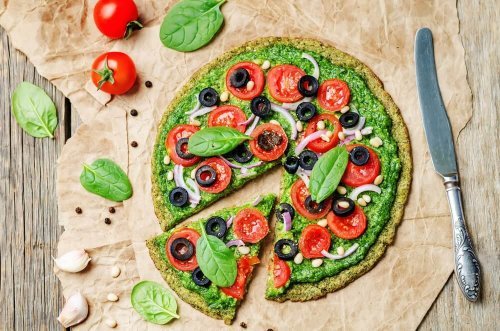 Pizza com azeitonas