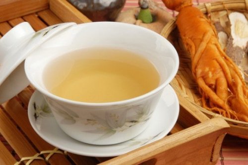 Infusão de ginseng