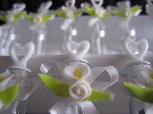 Jogo de casamento com garrafas