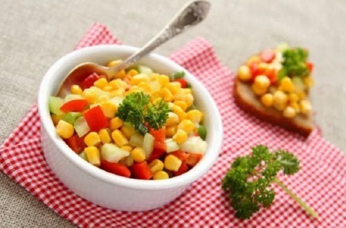 Salada com milho