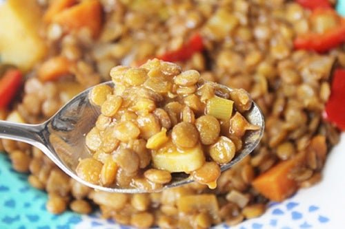 Lentilhas com verduras
