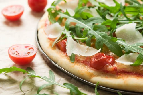 Pizza de rúcula
