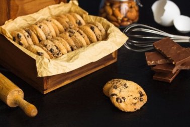 Receita de cookies de chocolate com amêndoas