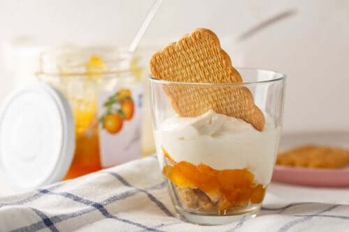 Cheesecake livre de açúcar na taça