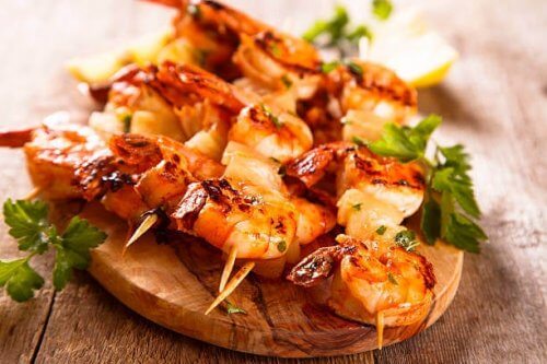 Espetos de peixe