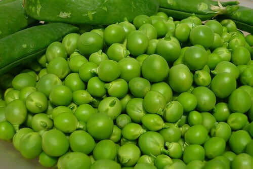 As ervilhas verdes fornecem uma grande quantidade de proteínas e fibras vegetais