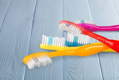 Para garantir uma boa higiene bucal, as escovas de dentes devem ser mantidas limpas e secas.