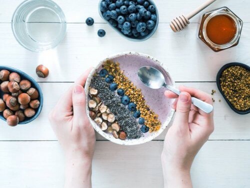 Smoothie bowl com frutas
