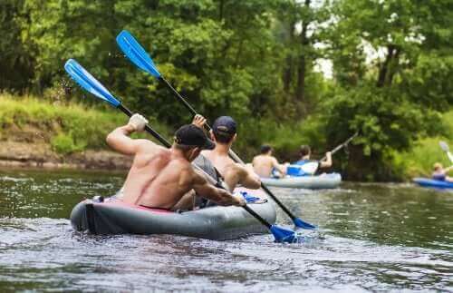 Remar ao ar livre