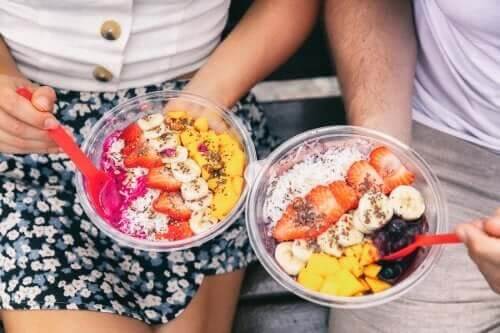 Smoothie bowl para o café da manhã