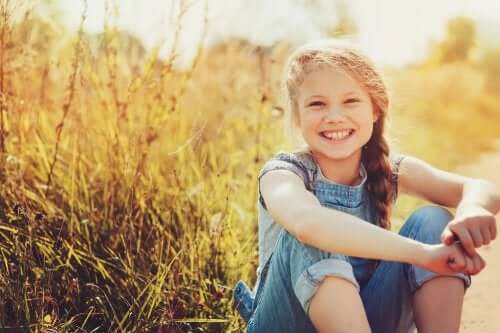Menina no campo