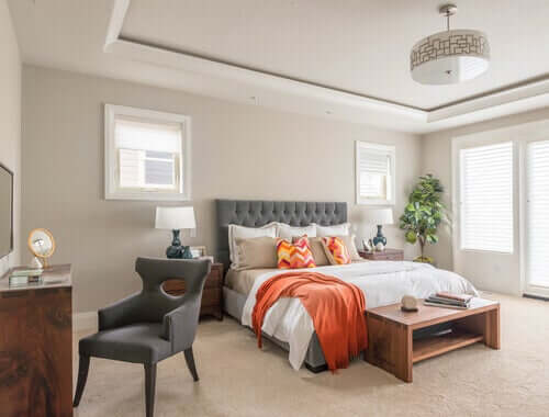 Quarto de casal aconchegante