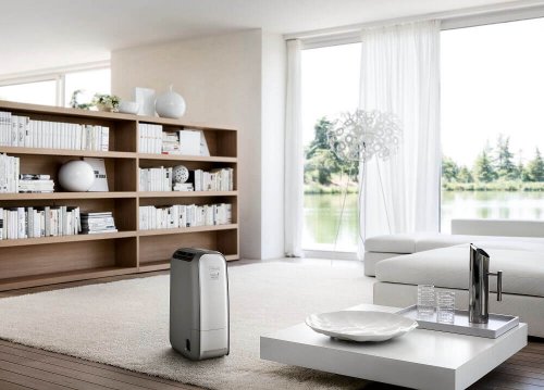 Desumidificador na sala de casa