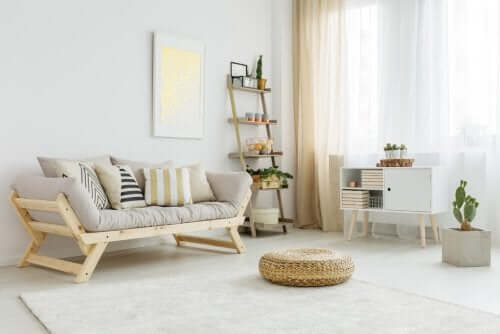Elementos de madeira para a decoração
