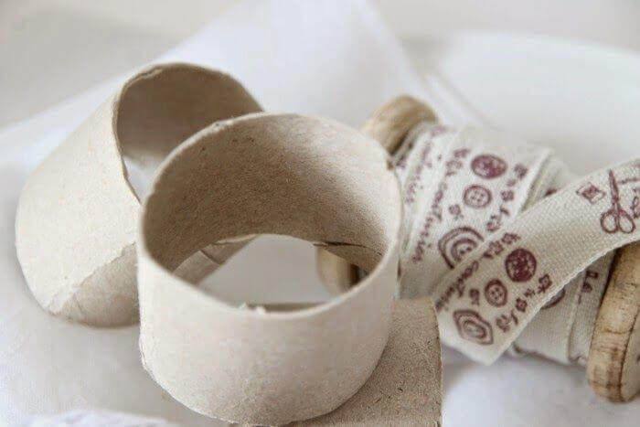 Anéis de guardanapo de papelão