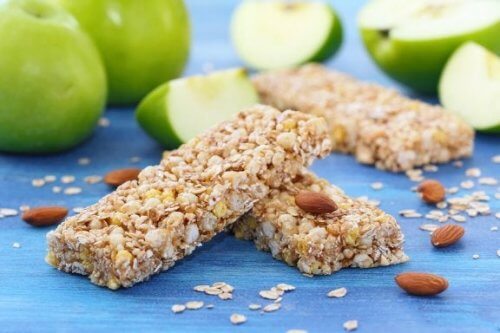 Barra de cereal com frutas