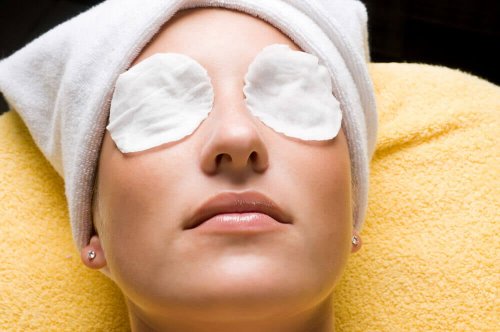 Compressas frias para os olhos