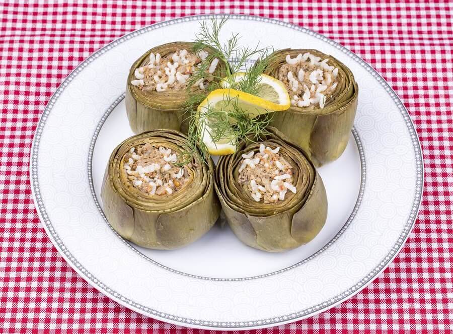 Alcachofras com cenoura