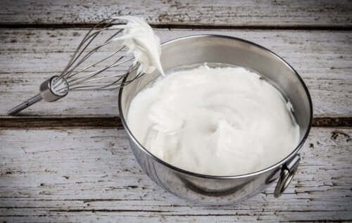 Merengue com ingredientes veganos