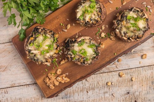 Como fazer cogumelos recheados veganos