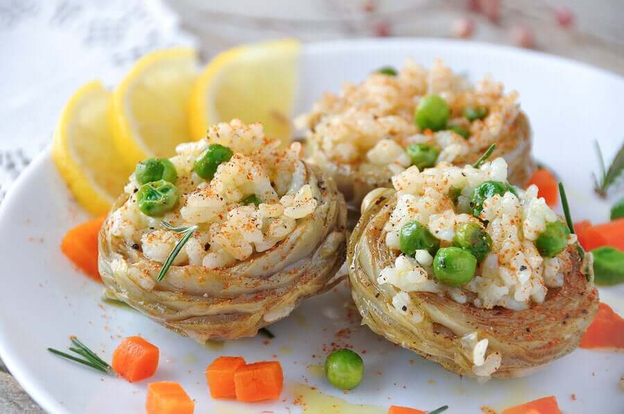 Como preparar alcachofra recheada com arroz