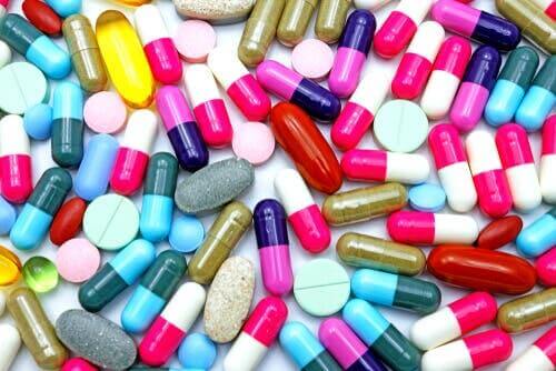 Variedade de medicamentos