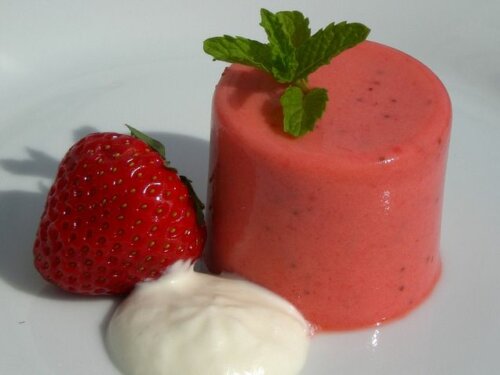 Mousse de morango