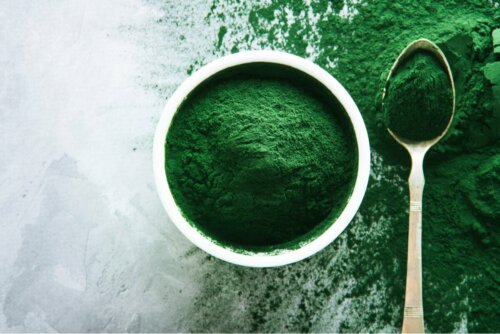 Espirulina em pó