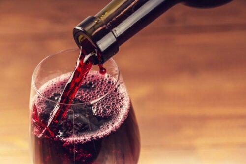 Taça de vinho tinto