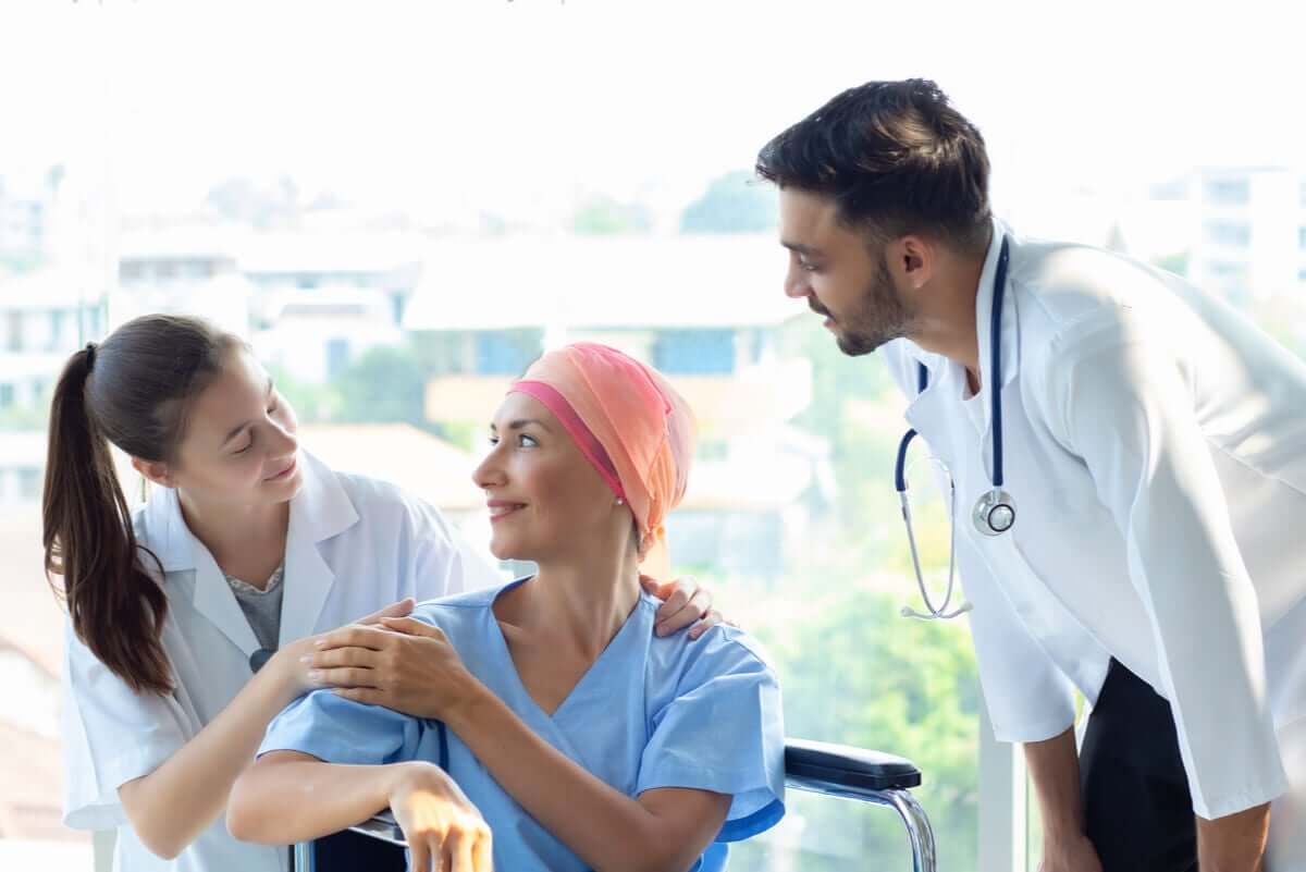 Paciente fazendo quimioterapia