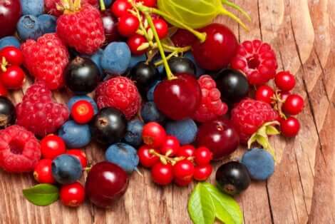 Benefícios das frutas vermelhas