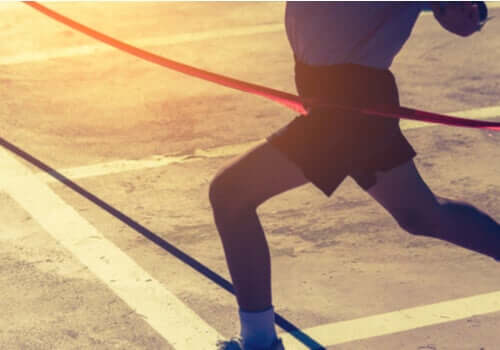 Linha de chegada da maratona