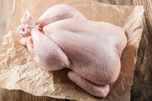 Frango cru