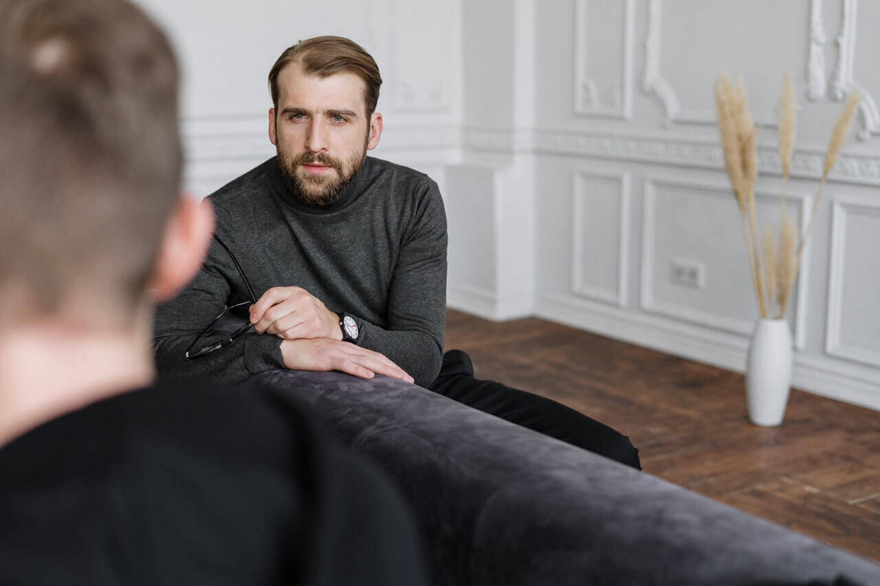 Homem fazendo terapia