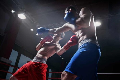 Saco de pancadas para praticar boxe