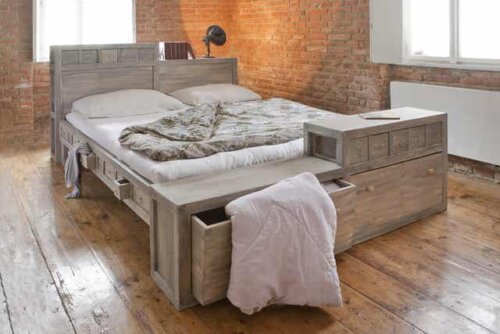 Tipos de cama com gavetas
