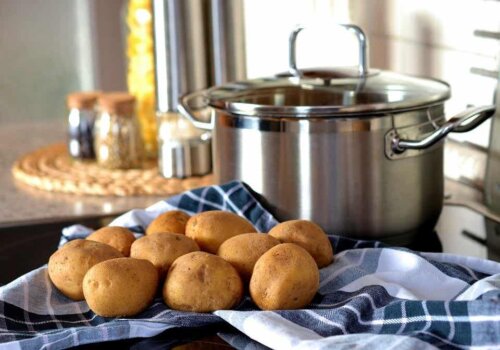 Batatas cozidas
