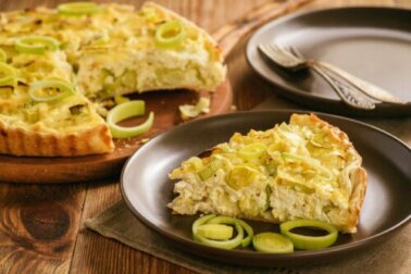 Torta de alho-poró: receita passo a passo